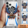 Maxcorners Darts Eagle Dartboard Just Throw It Multicolor Personalized Name 3D Phone Case