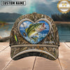 Maxcorners Fishing Heart Camo Ocean Personalized 3D Cap