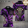 Maxcorners Darts Matrix Cyber Lines Smoke Energy Flying Darts Target Board Graphic Multicolor Customized Name, Team Name 3D Shirts