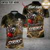 Maxcorners Bowling & Pins Thunder Werewolf Customized Name, Team Name 3D Shirt (6 Colors)