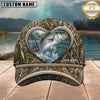 Maxcorners Fishing Heart Camo Ocean Personalized 3D Cap