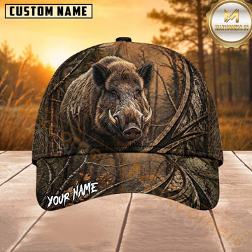 Maxcorners Hunting Woodland Portrait Personalized 3D Cap