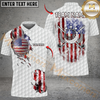 Maxcorners Golf Stars And Stripes Style Design Personalized Name, Team Name 3D Shirt (4 Colors)