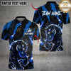 Maxcorners Fire Rage Tiger With Bowling Multicolor Customized Name, Team Name 3D Shirts