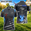 Maxcorners Disc Golf Basket & Flying Disc Graphic with Dynamic Motion Design Multicolor Customized Name, Team Name 3D Shirts