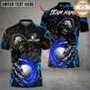 Maxcorners Fire Reaper Golf Polo Customized Name, Team Name 3D Shirts (4 Colors)