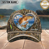 Maxcorners Fishing Heart Camo Ocean Personalized 3D Cap