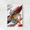 Maxcorners Walleye Fishing Bold Action Design Personalized Name 3D Poster