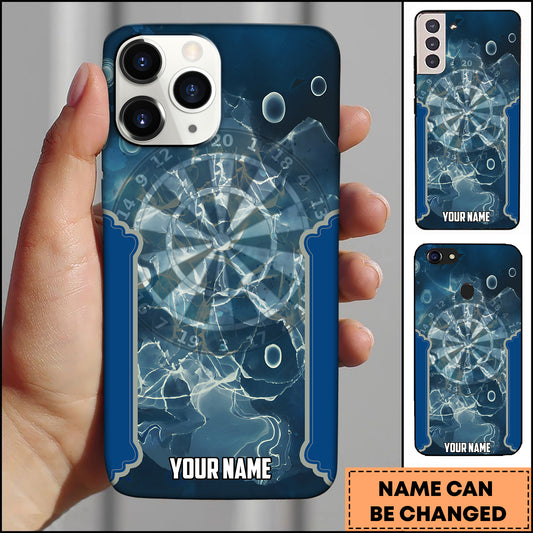 Maxcorners Darts Broken Glass Dartboard Multicolor Personalized Name 3D Phone Case