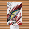 Maxcorners Tuna Fishing Power Motion Artwork Personalized Name 3D Poster