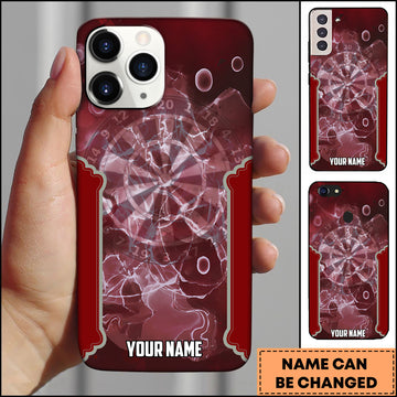 Maxcorners Darts Broken Glass Dartboard Multicolor Personalized Name 3D Phone Case