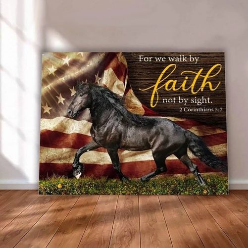 Maxcorners Gallop of Freedom Horse Canvas