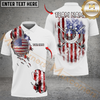 Maxcorners Golf Stars And Stripes Style Design Personalized Name, Team Name 3D Shirt (4 Colors)