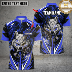 Maxcorners Darts Wolf Crack Design Multicolor Customized Name Team Name 3D Shirts 8