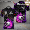 Maxcorners Fire Reaper Golf Polo Customized Name, Team Name 3D Shirts (4 Colors)
