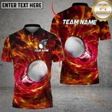 Maxcorners Golf Through The Galaxy Multicolor Customized Name, Team Name 3D Shirts