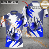 Maxcorners Light And Shadow Bowling Jersey Mutilcolor Option Customized Name, Team Name 3D Shirt