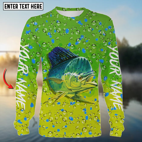 Maxcorners Mahi Mahi Fishing Skin Customize Name 3D Shirt