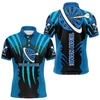 Maxcorners Blue Darts Shirt With Claw Mark Design – Custom Team & Name Shirt For Women LM2404