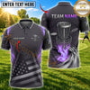 Maxcorners Disc Golf Basket & Flying Disc Graphic with Dynamic Motion Design Multicolor Customized Name, Team Name 3D Shirts