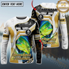 Maxcorners Angler Fishing Team Personalized Name, Team Name 3D Long Sleeve Shirt (Mahi-mahi, Tuna, Chinook, Marlin, Striped Bass, Salmon)