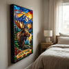 Maxcorners Moose Hunting Autumn Forest Hunter Personalized Canvas Wall Art