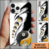 Maxcorners Billiards Yin Yang 8 Ball Multicolor Personalized Name 3D Phone Case