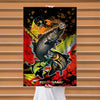 Maxcorners Striped Bass Fishing Dynamic Splash Art Personalized Name 3D Poster