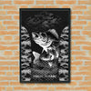 Maxcorners Walleyes Fishing Black & White Aggressive Art Personalized Name 3D Poster