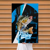 Maxcorners Walleye Fishing Dynamic Splash Art Personalized Name 3D Poster