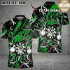 Maxcorners Darts Skull & Dartboard Graphic Multicolor Customized Name, Team Name 3D Shirts