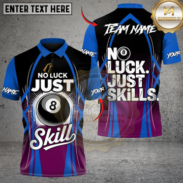 Maxcorners 8 Ball Precision Billiards Multicolor Customized Name, Team Name 3D Shirt