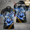 Maxcorners Bowling Drift Paint Splash Multicolor Customized Name, Team Name 3D Shirts