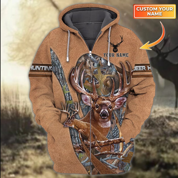 Maxcorners Custom Name Hunting Deer Art  3D All Over Printed Clothes