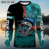 Maxcorners Sailfish Fishing Customize Name 3D Shirt