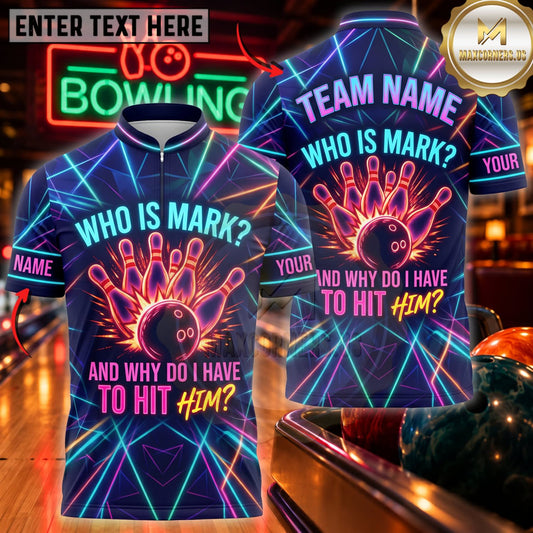 Maxcorners Bowling Who Is Mary Ten Pin Funny Bowling Quote Personalized Name 3D Unisex Shirt