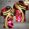 Maxcorners Galaxy Disc Golf Polo Personalized Name, Team Name 3D Shirt (4 Colors)