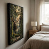 Maxcorners Moose Hunting Colorful Mountain Landscape Personalized Canvas Wall Art