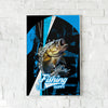 Maxcorners Largemouth Bass Fishing Dynamic Splash Art Personalized Name 3D Poster