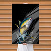 Maxcorners Tuna Fishing Dynamic Splash Art Personalized Name 3D Poster
