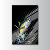 Maxcorners Tuna Fishing Dynamic Splash Art Personalized Name 3D Poster