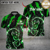 Maxcorners Fire Rage Tiger With Bowling Multicolor Customized Name, Team Name 3D Shirts