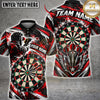Maxcorners Darts & Dartboard Skull Strike Graphic Multicolor Customized Name, Team Name 3D Shirts