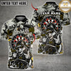 Maxcorners Dart Board Panda Mascot Rebel Hip Hop Style Graphic Multicolor Customized Name, Team Name 3D Shirts