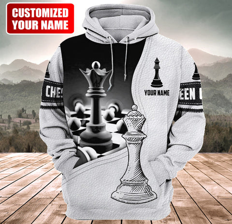 Maxcorners Grandmaster Quest Chess Customized Name 3D Shirt