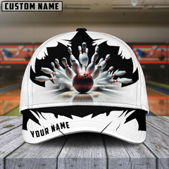 Maxcorners Bowling Ice Age Multicolor Personalized Name 3D Cap