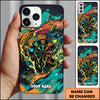 Maxcorners Abstract Paint Splash Dartboard Artistic Style Personalized Name 3D Phone Case