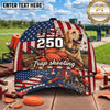 Maxcorners USA 250th Anniversary Labrador Trap Shooting Personalized Name 3D Cap