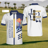 Maxcorners Golfer - Beer Drinker Custom Mens Golf Polo Shirt, Mens Golf Gift, Golf Lover Gift