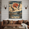 Maxcorners Moose Hunting Hunt Is Freedom Dark Forest Personalized Canvas Wall Art